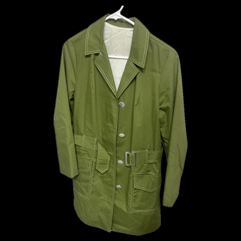 Northlander Duluth Minnesota vintage women's belted coat jacket green 1960s